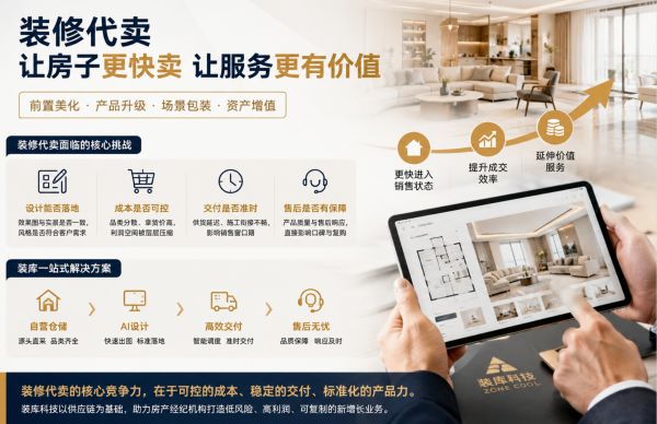 装库自营仓储 探索装修代卖新模式助力房产经纪行业发展
