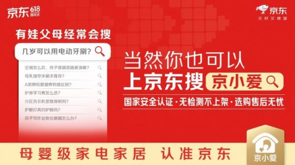 儿童节上新!京东推出全新母婴级家电家居 IP“京小爱” 联合品牌伙伴护航安全育儿