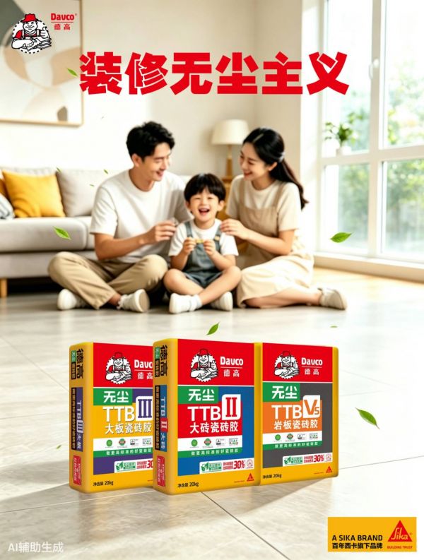 从工厂到工地，德高无尘瓷砖胶经历了什么？