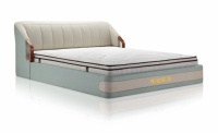 东宝床垫软床：双色拼接实木框架，满足你的视觉体验