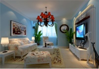 K2清水湾99平地中海风格案例效果图设计