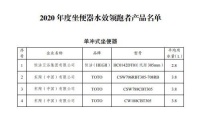 恒洁、箭牌、法恩莎等上榜2020年度坐便器水效领跑者产品