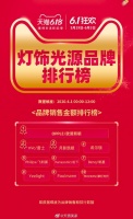 欧普、雷士、月影灯饰进入天猫618照明榜TOP前三