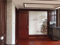 【领绣】他家太喜欢山水画了，家里三个地方都用了，大气