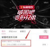 《破圈吧！变形兄弟》是 B 站今年推出的 S+++级节目，是平台今年重点推出的项目，联合百大 UP 博主开启长沙之旅，截至目前两周的时间，播放量却已超2000万。