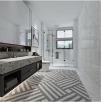 欧神诺陶瓷|  9款浴室铺贴拼花砖，简直不要太好看!