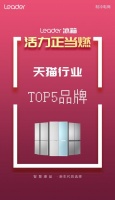 跃居TOP5！被年轻人喜欢的Leader冰箱 双11榜上有名