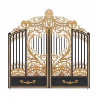 用艺术的感性营造生活 铝艺庭院门-卫朗铝艺