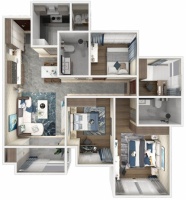 宝芸邸家居丨成都北星城B1户型99㎡极简风全屋设计攻略
