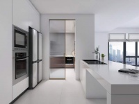 美观实用，意境朦胧 | 德立长虹玻璃全景门，升级厨房质感