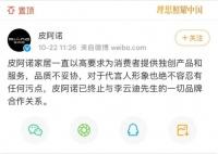 快讯丨皮阿诺宣布与李云迪终止合作