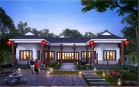中式农村自建房图片  造价便宜外观古色古香