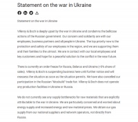 陶卫快讯 | 唯宝暂停俄白乌三国业务，占总收入比例不足3%