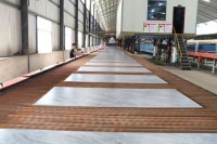 陶卫快讯|湖北杭瑞陶瓷生产基地大板生产线二线顺利出砖