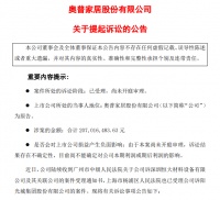 快讯 | 奥普家居起诉恒大、阳光城，涉案2.07亿！