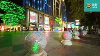 绿霸发光防撞球柱|深圳龙华华润万家百货超市