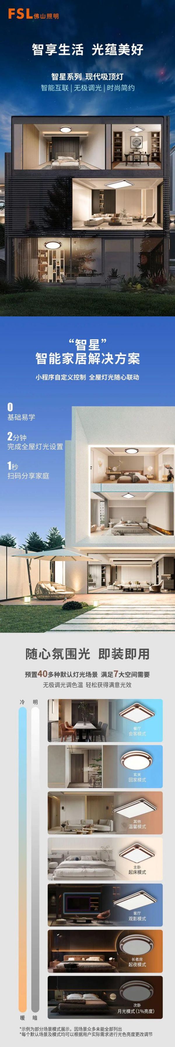 智享生活，光蕴美好 | 智星系列现代吸顶灯