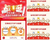 双“11”迎来家电销售热，美的空调领跑京东天猫销量榜