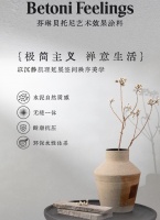 芬琳贝托尼艺术涂料，环保耐磨久居如新，于删繁就简中，安放松弛日常