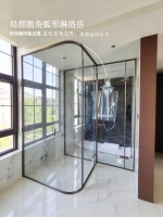 弧形淋浴房｜曲线美学，重塑卫浴边界